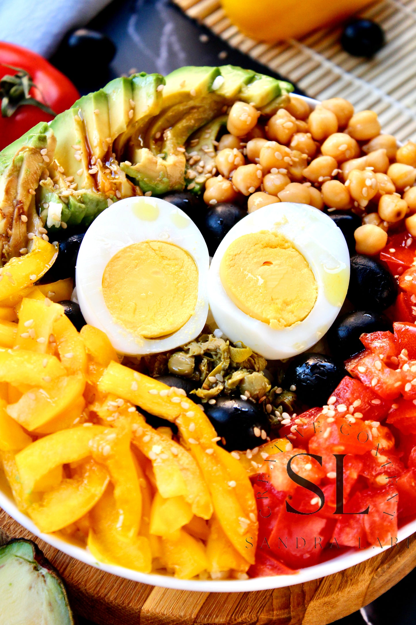 Vegetarian Mediterranean Poke Bowl - Exclusive