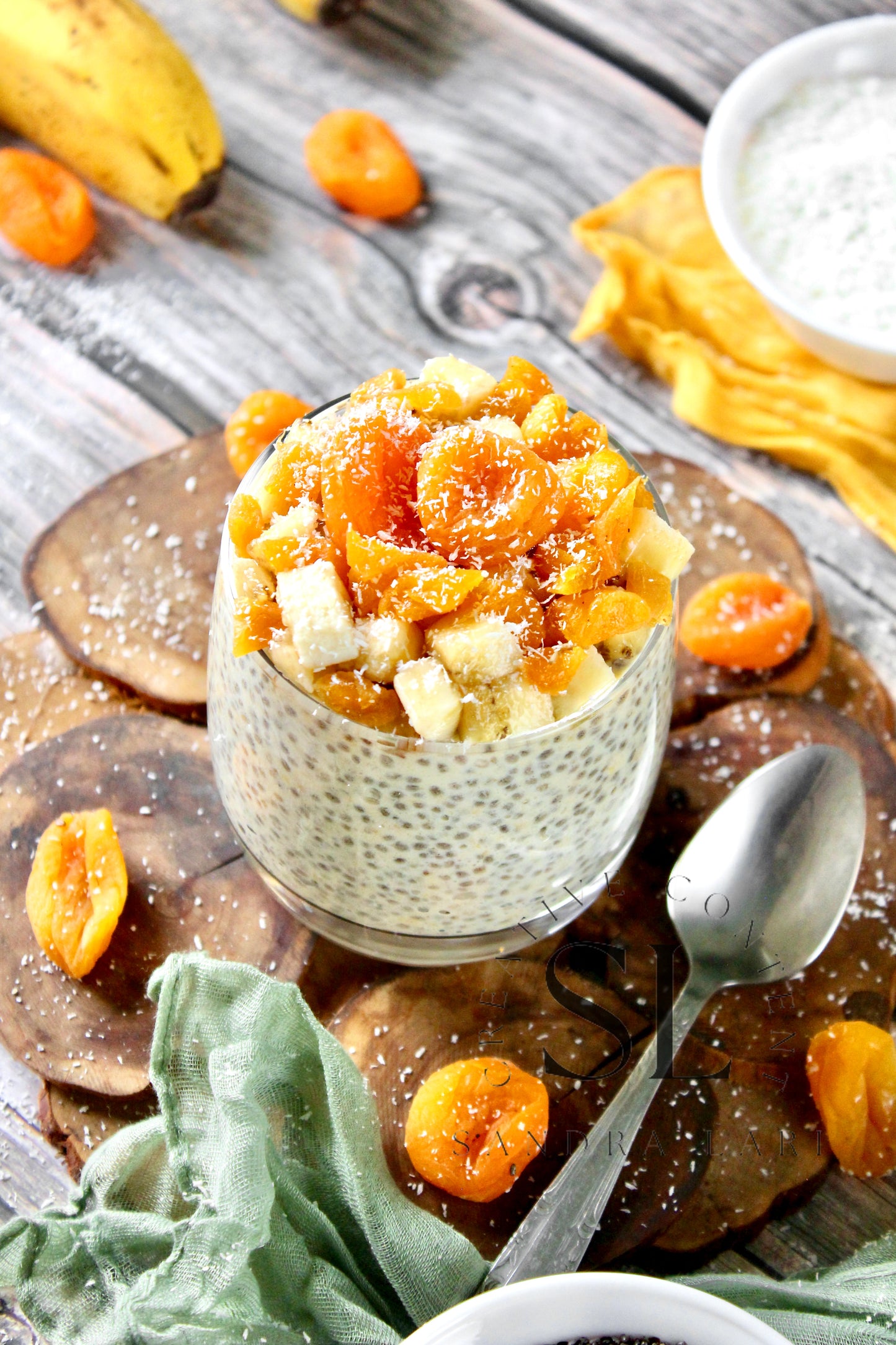 Dried Apricot Chia Pudding - Set 3 of 3