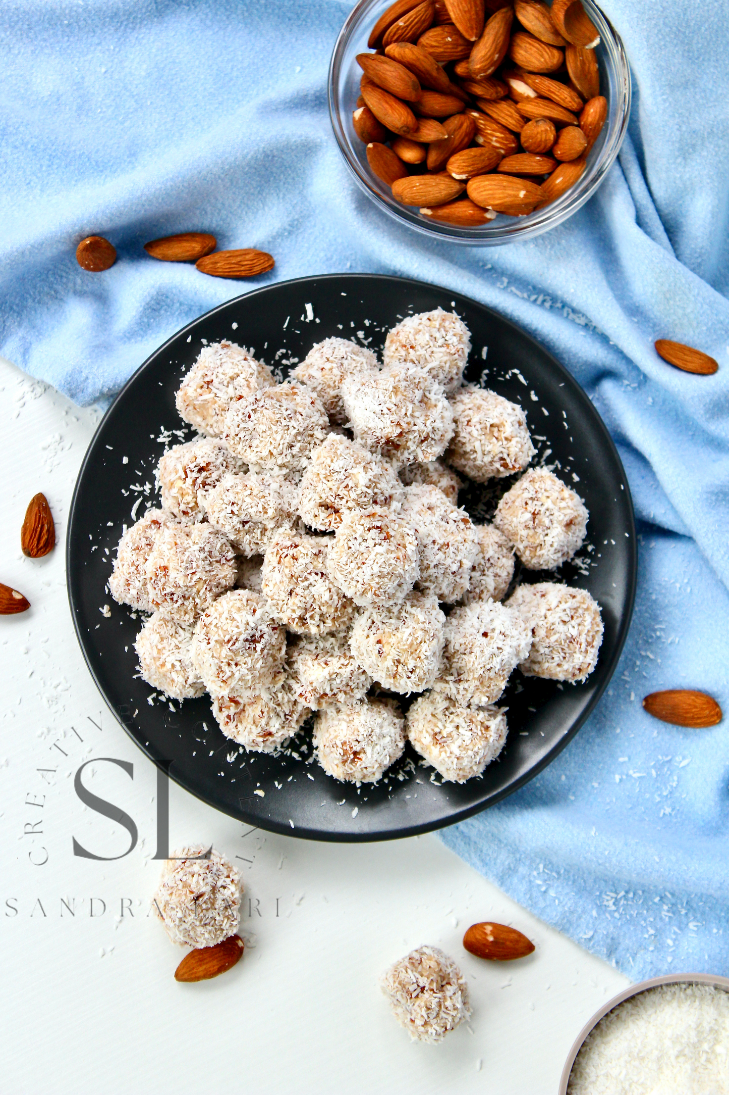 Healthy Raw Coconut Almond Bites - Set 2 of 3