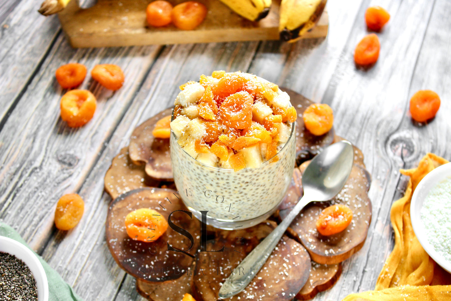 Dried Apricot Chia Pudding - Set 3 of 3