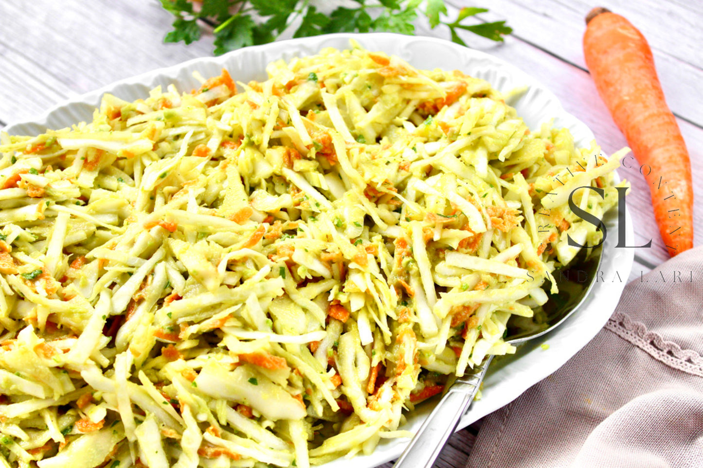 Creamy Avocado & Garlic Cabbage Salad - Exclusive