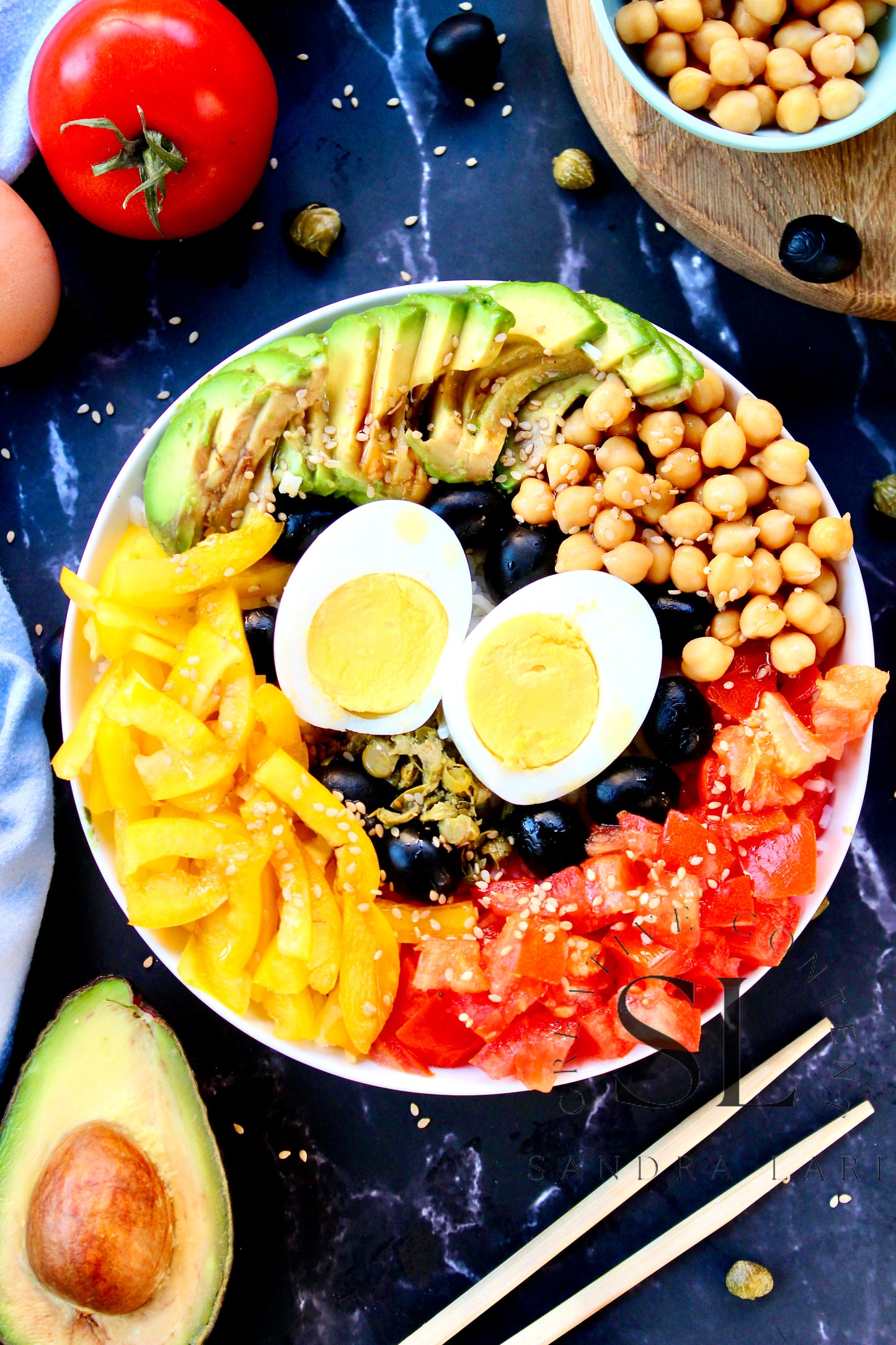 Vegetarian Mediterranean Poke Bowl - Exclusive