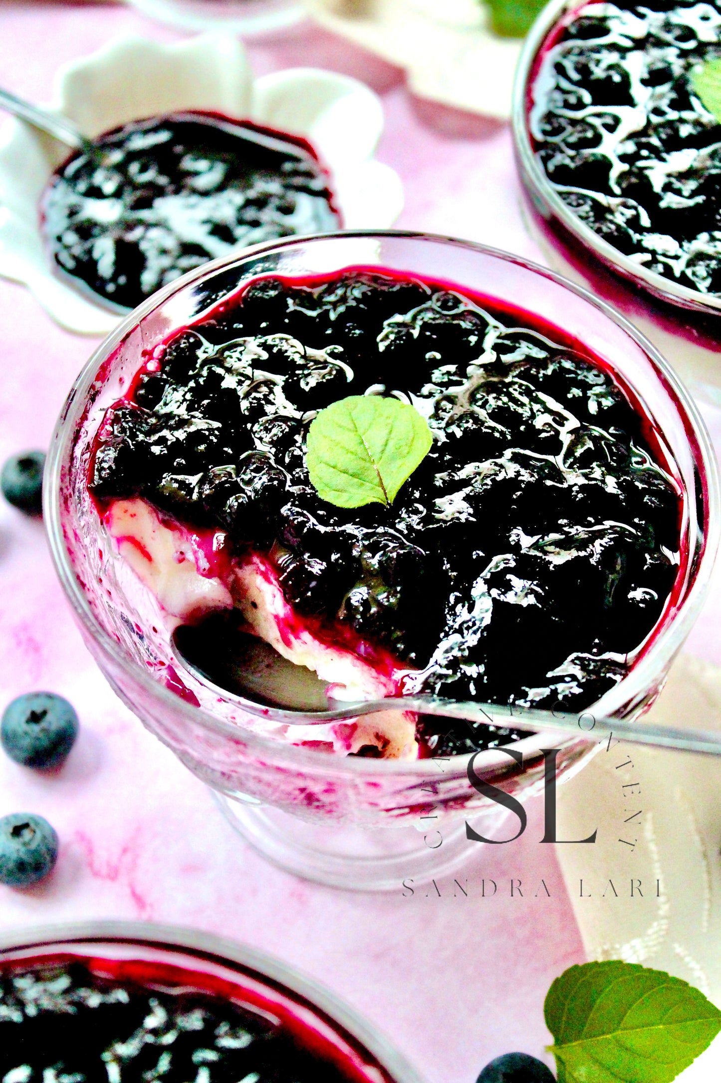 Healthy Blueberry Pudding Dessert - Exclusive