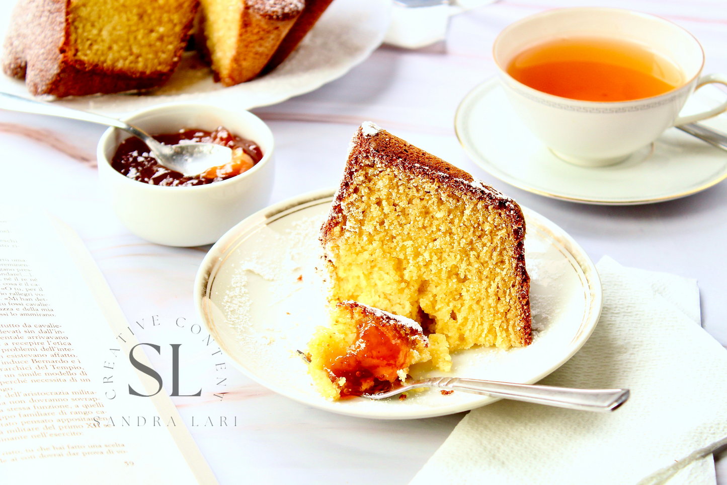 Healthy Eggless Semolina Cake Set 2 of 2