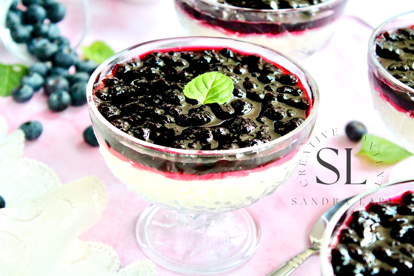 Healthy Blueberry Pudding Dessert - Exclusive