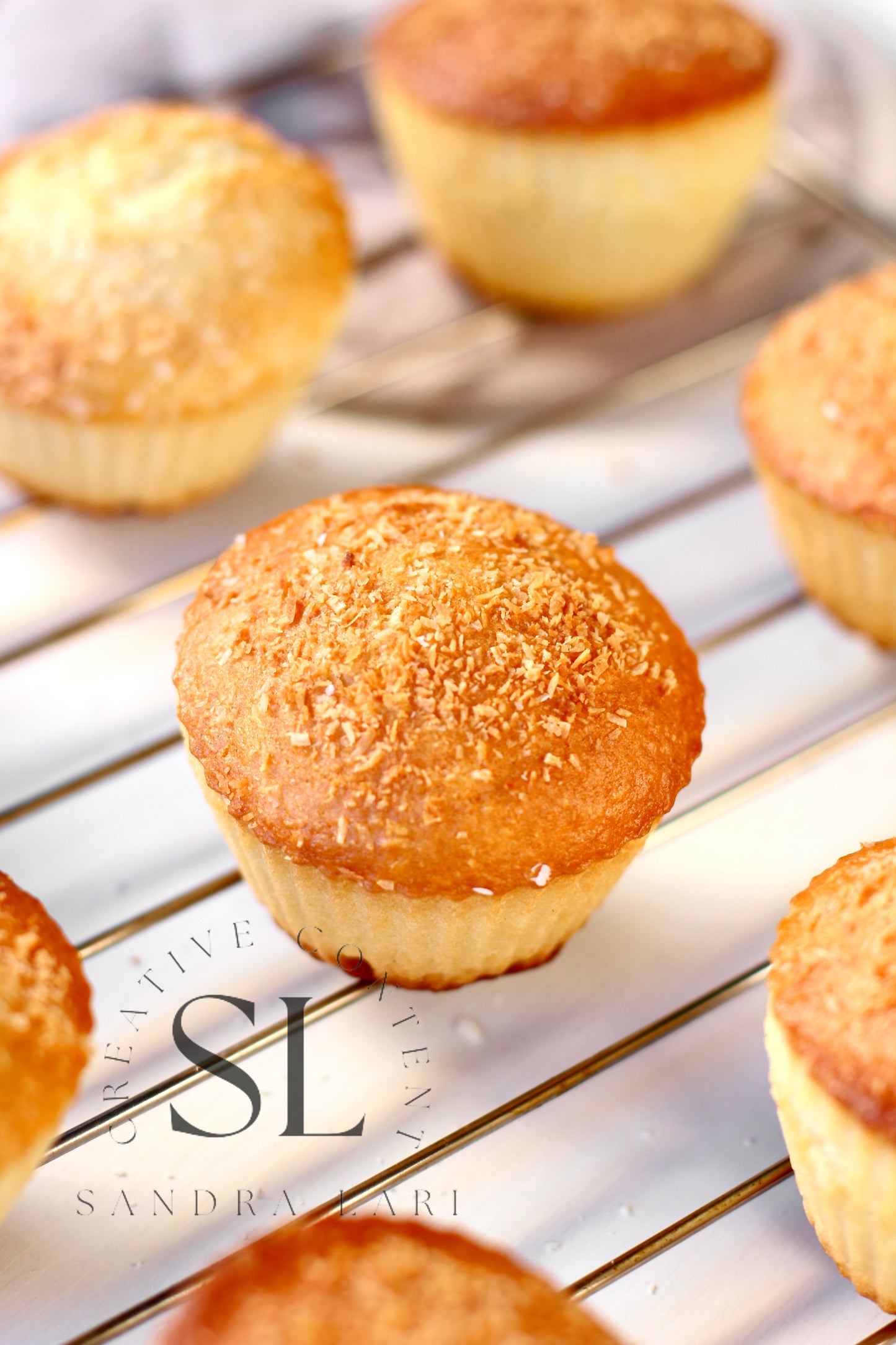 Eggless Coconut Muffins (No Yeast) - Set 2 of 4