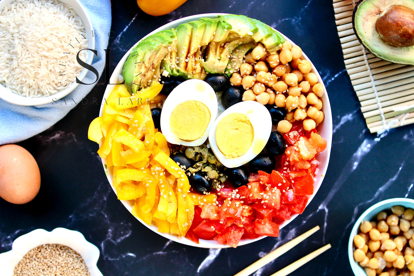 Vegetarian Mediterranean Poke Bowl - Exclusive