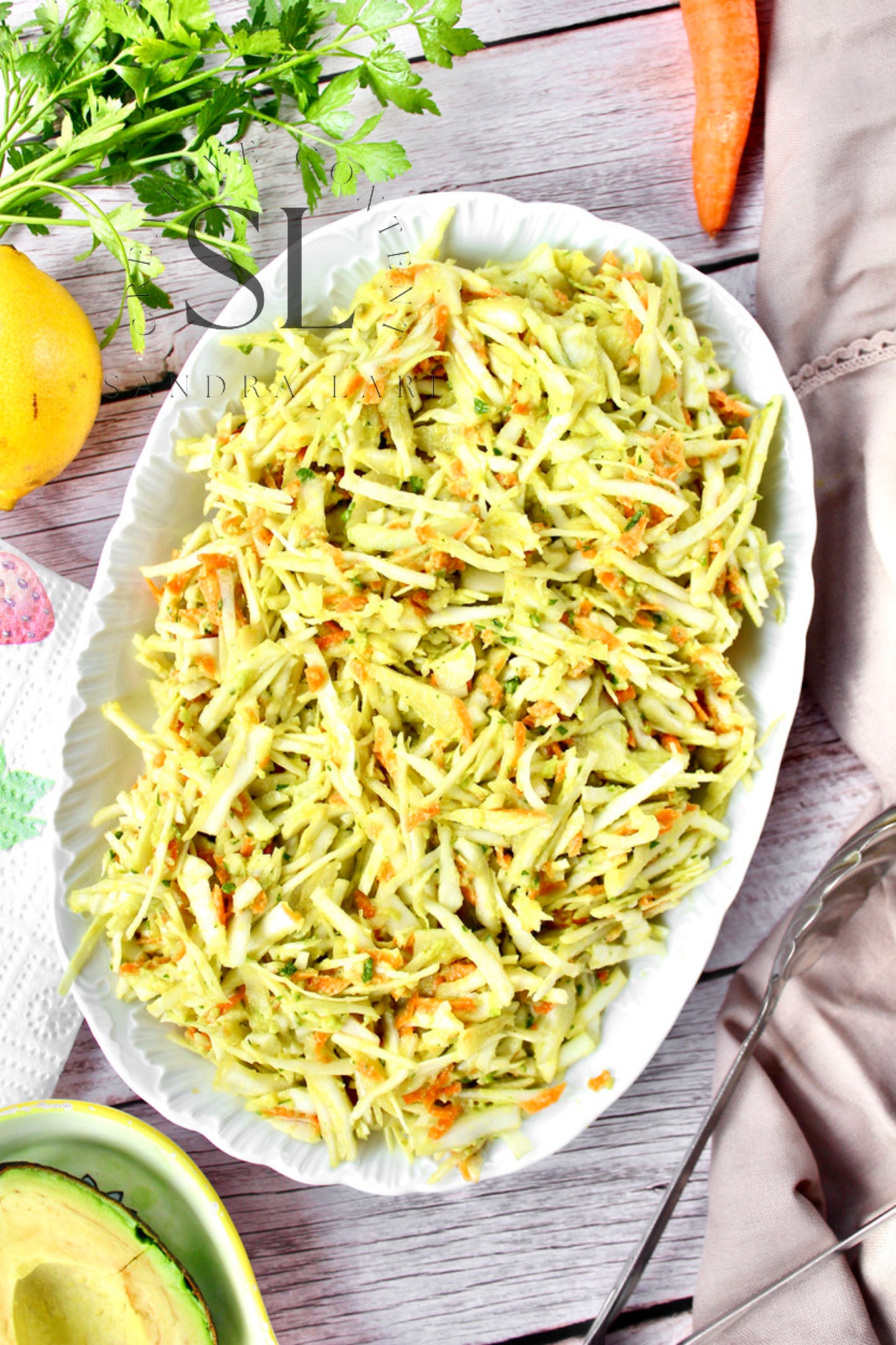 Creamy Avocado & Garlic Cabbage Salad - Exclusive