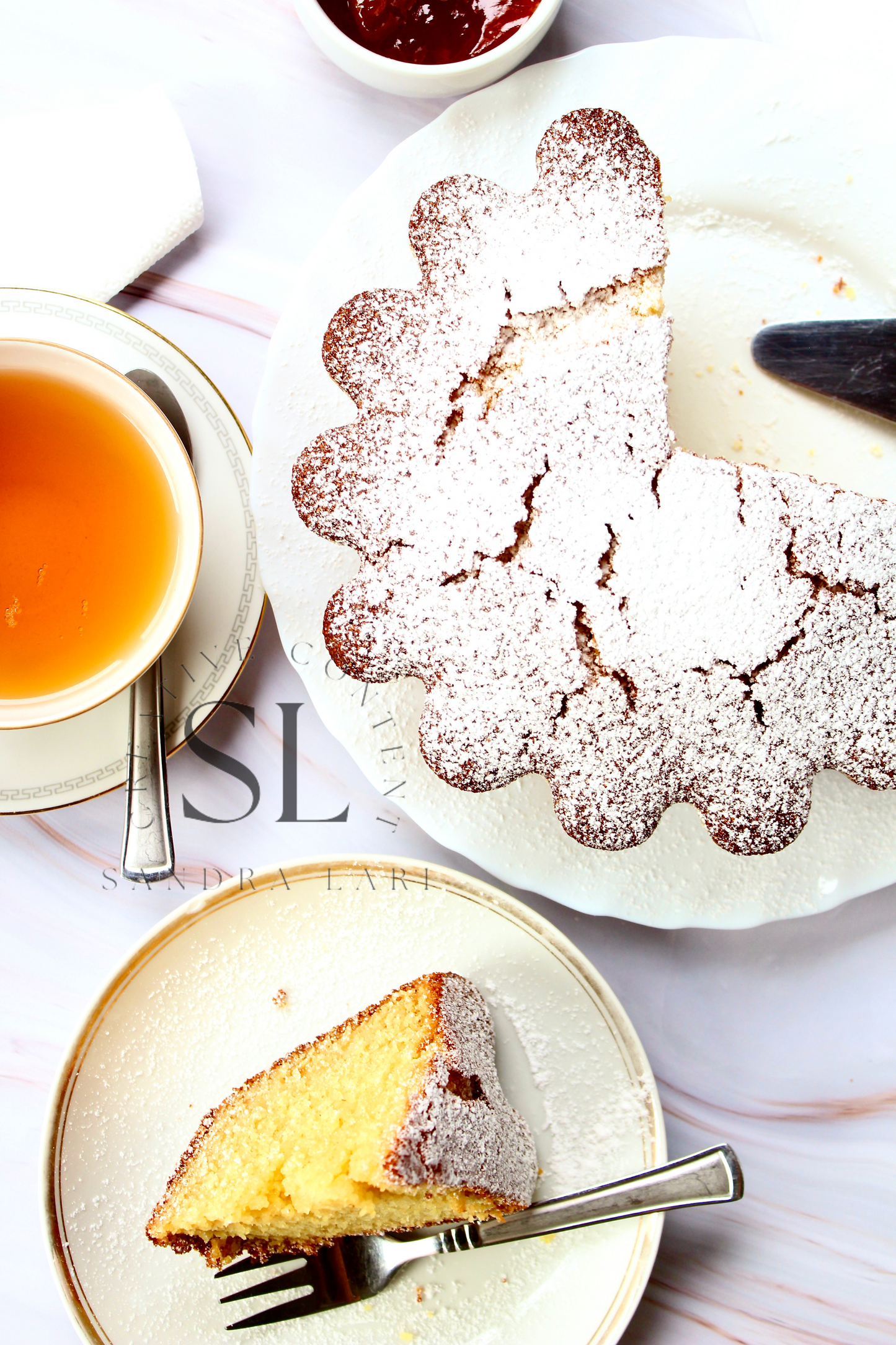 Healthy Eggless Semolina Cake Set 2 of 2