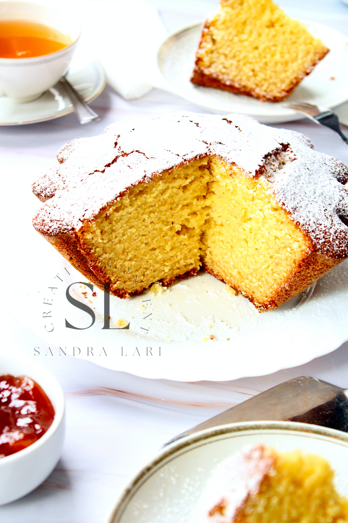 Healthy Eggless Semolina Cake Set 2 of 2
