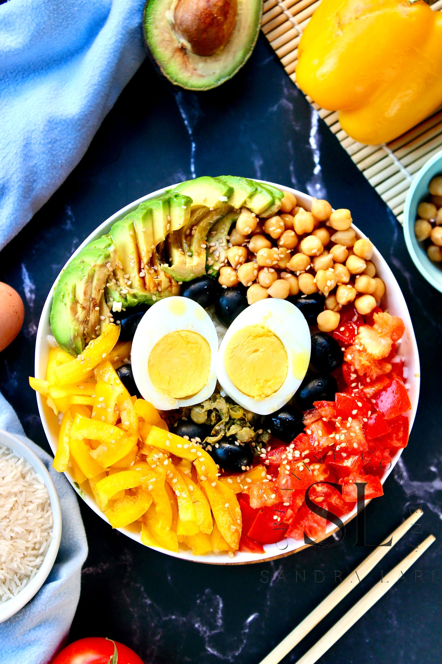 Vegetarian Mediterranean Poke Bowl - Exclusive