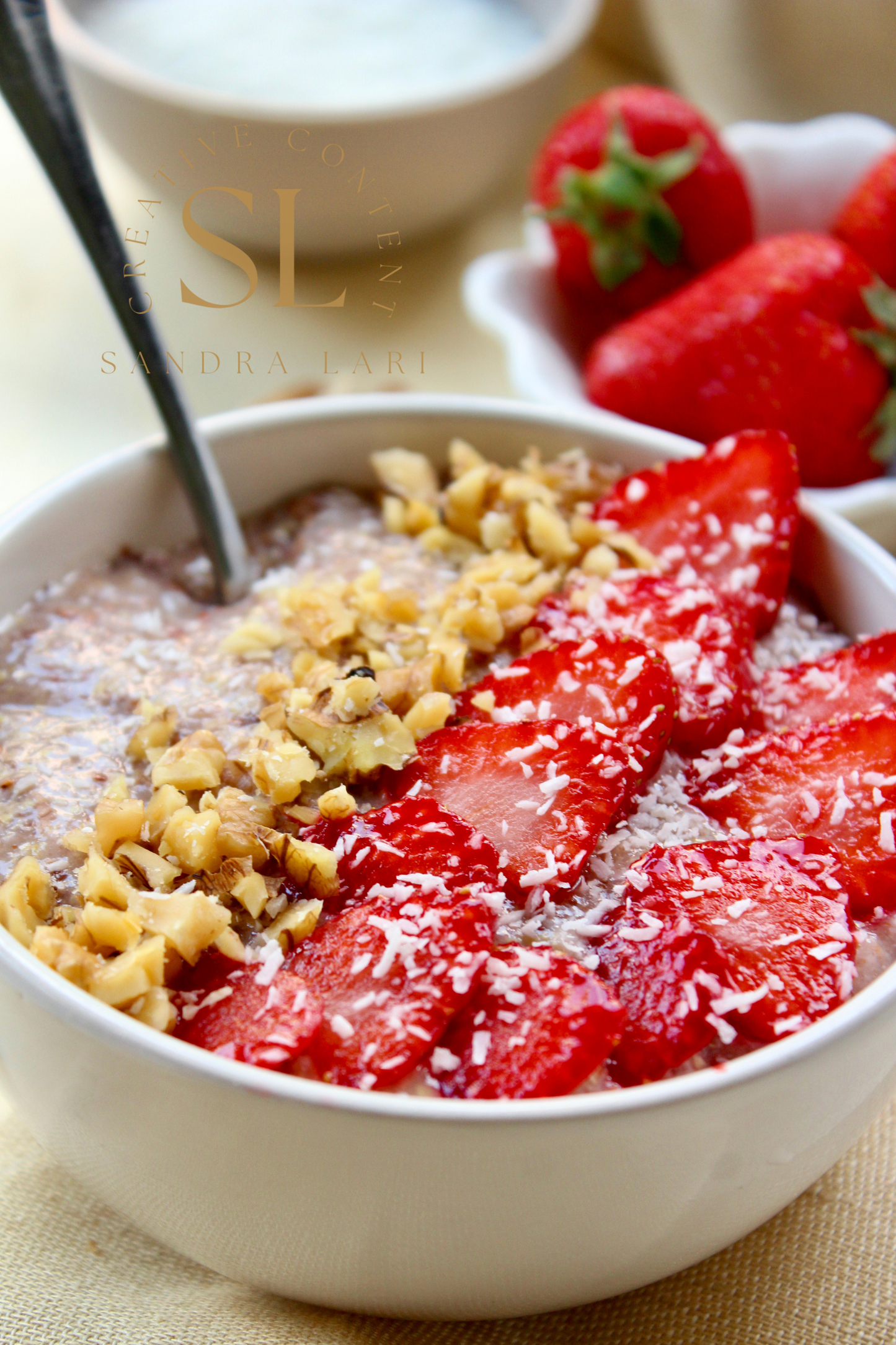 Overnight Healthy Raw Flaxseed Porridge - Set 1 of 4