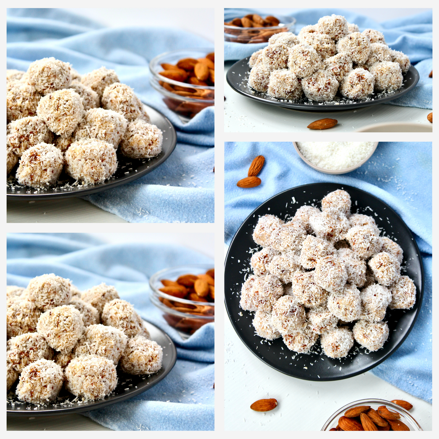 Healthy Raw Coconut Almond Bites - Set 2 of 3