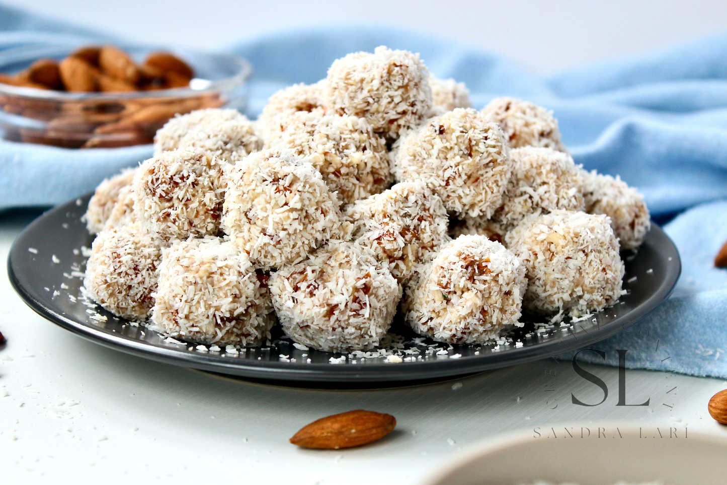 Healthy Raw Coconut Almond Bites - Set 2 of 3