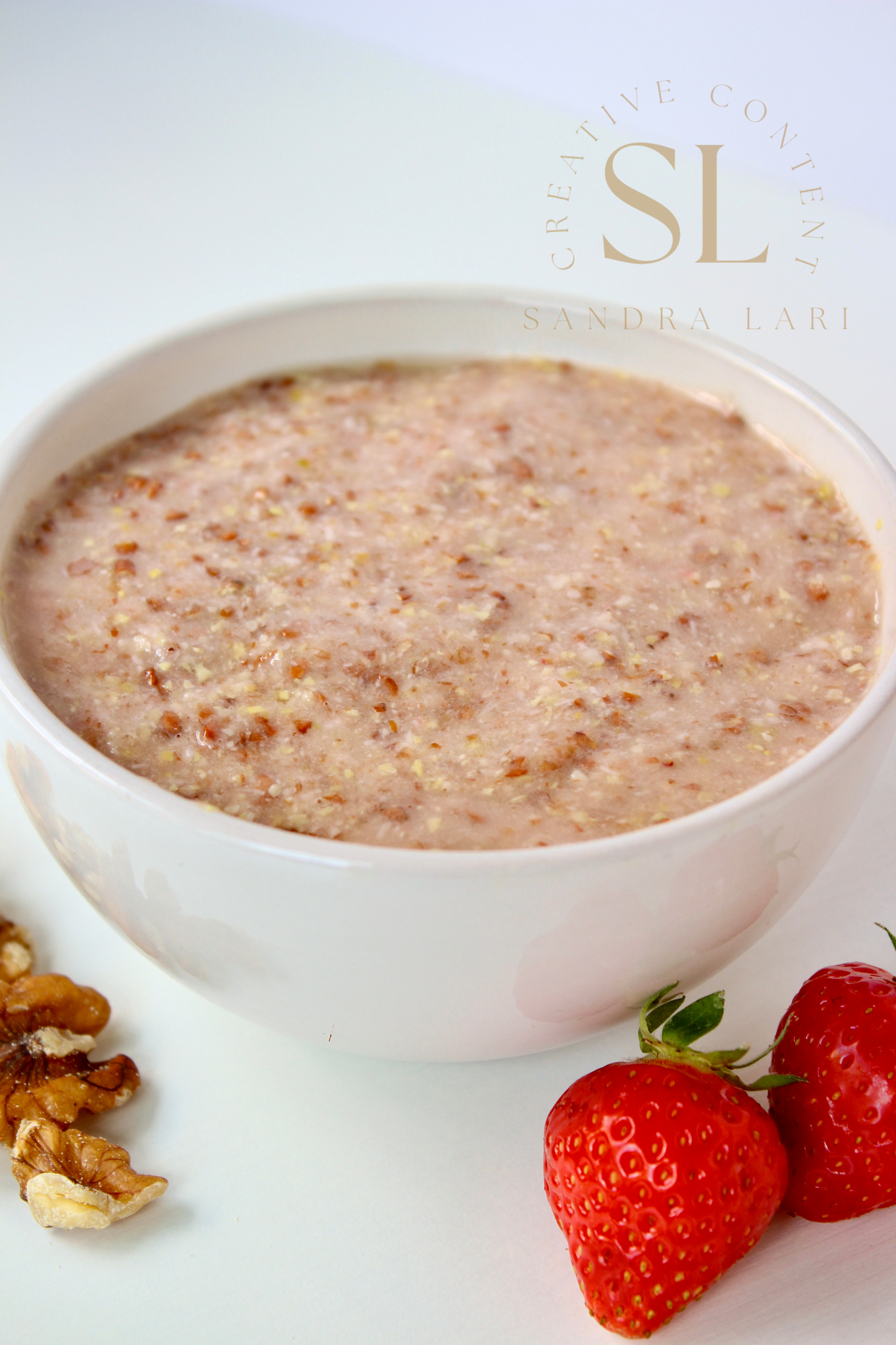 Overnight Healthy Raw Flaxseed Porridge - Set 1 of 4