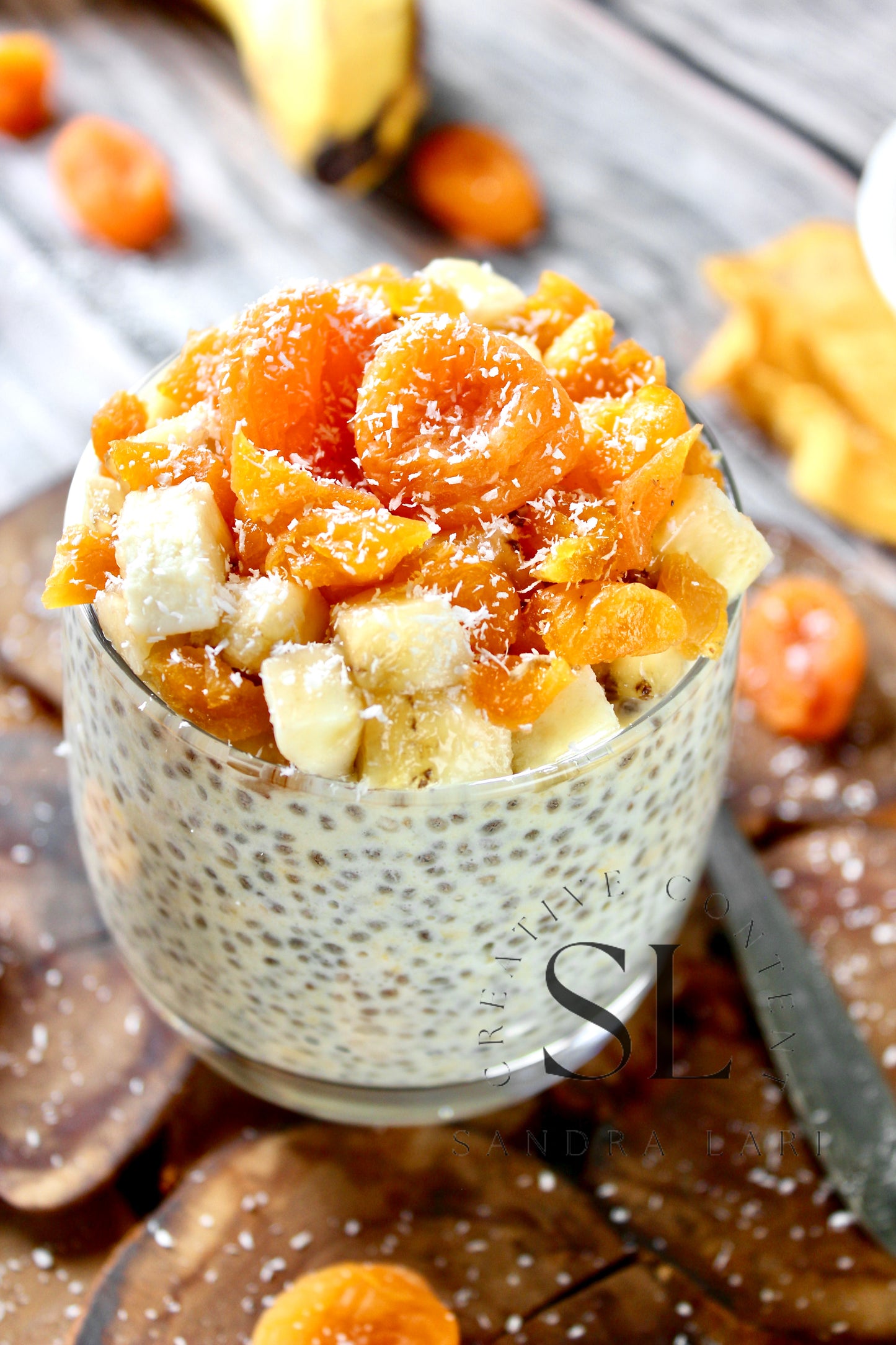 Dried Apricot Chia Pudding - Set 3 of 3