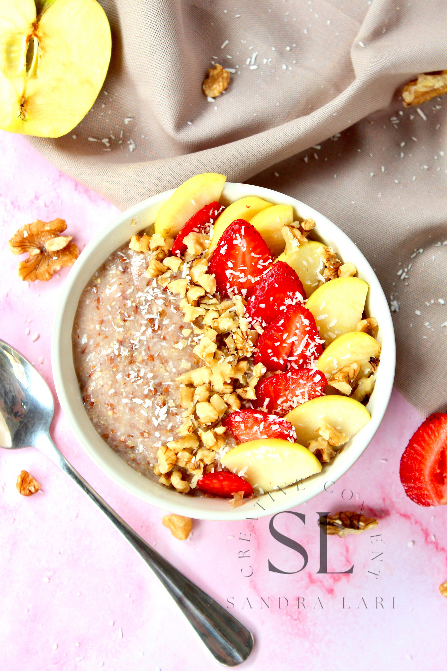 Overnight Healthy Raw Flaxseed Porridge - Set 4 of 4