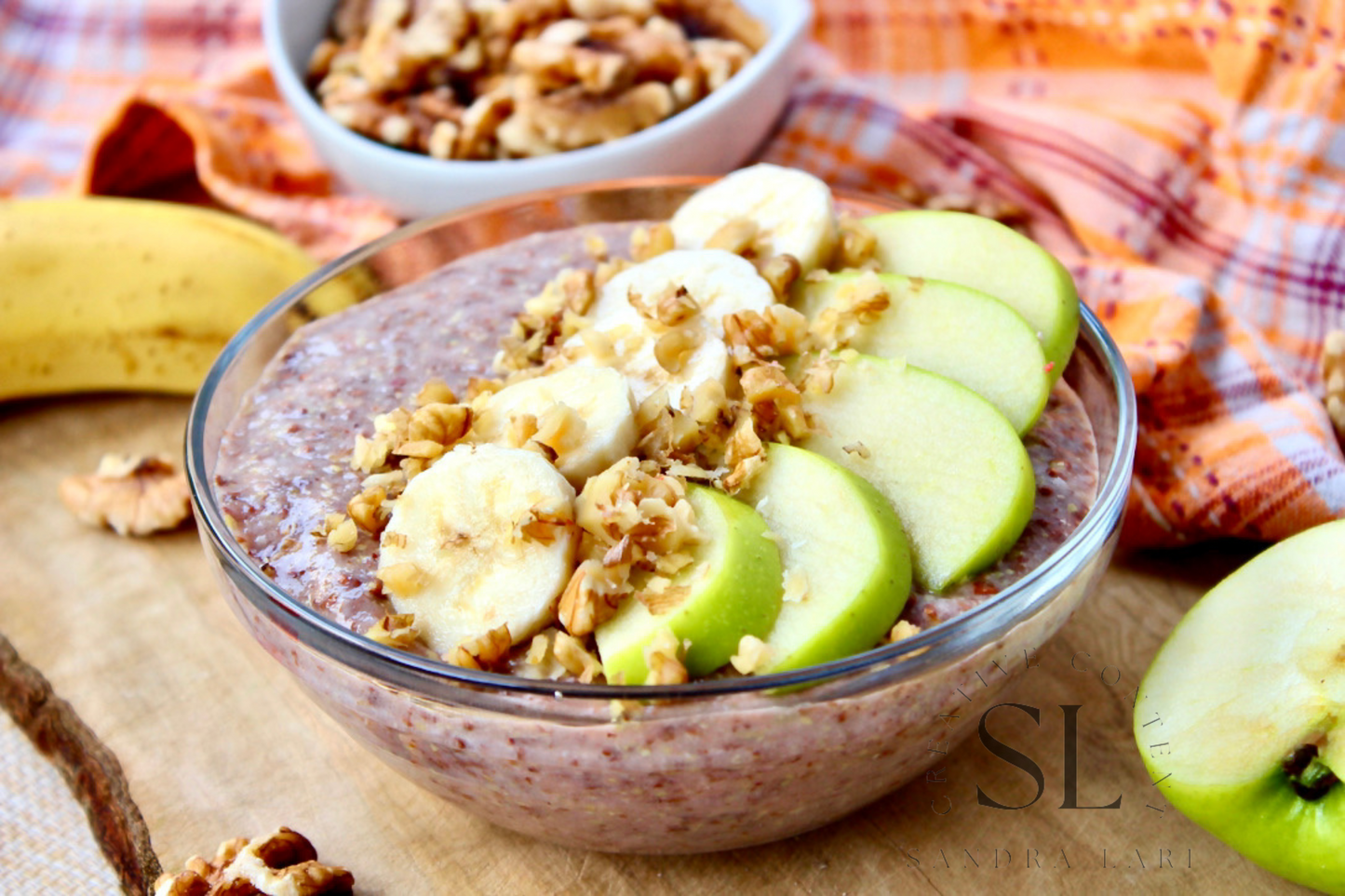 Overnight Healthy Raw Flaxseed Porridge - Set 2 of 4