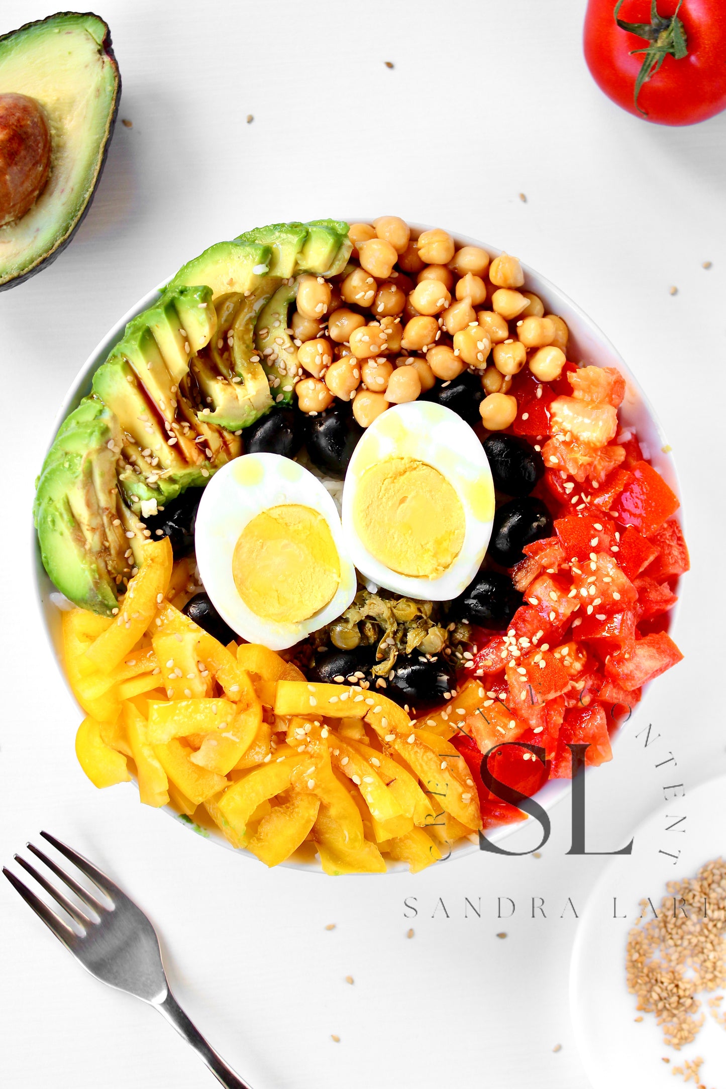 Vegetarian Mediterranean Poke Bowl - Exclusive