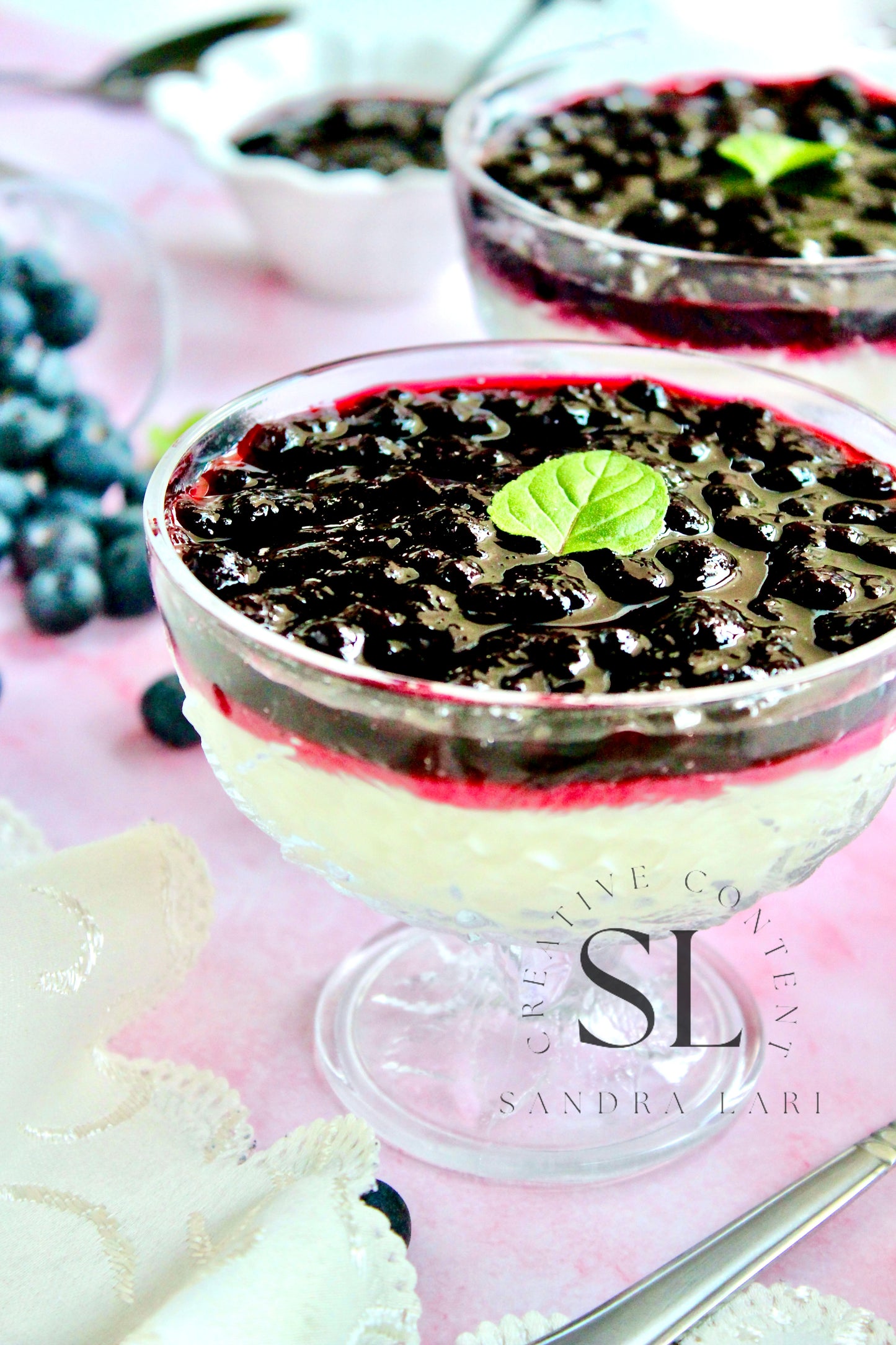 Healthy Blueberry Pudding Dessert - Exclusive