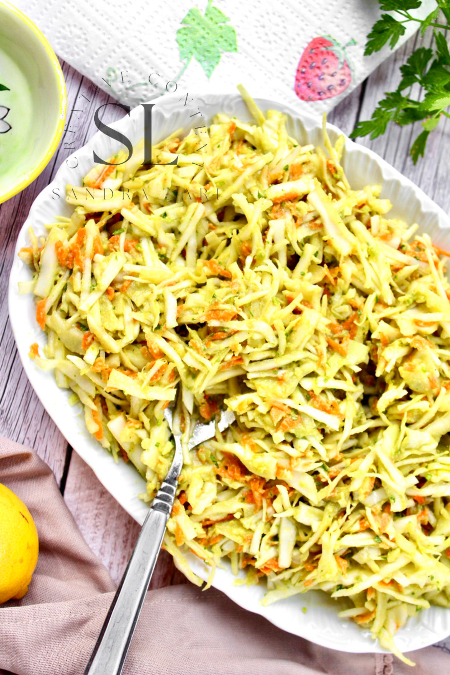 Creamy Avocado & Garlic Cabbage Salad - Exclusive