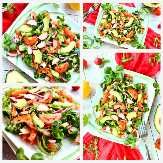 Spring Arugula & Avocado Salad - Set 2 of 3