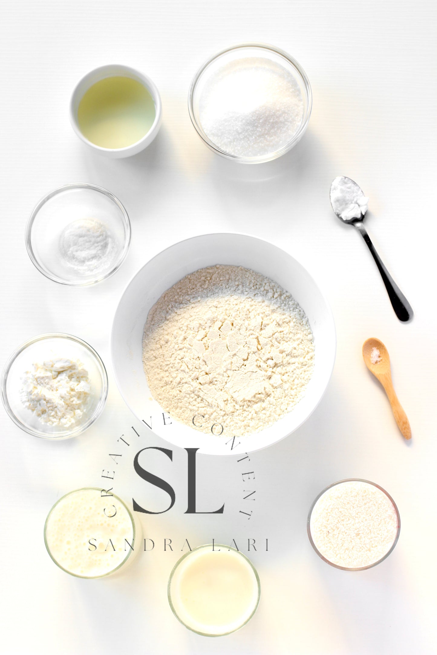 Eggless Coconut Muffins (No Yeast) - Set 2 of 4