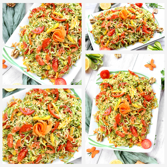 Raw Zucchini Spaghetti Salad - Set 2 of 3