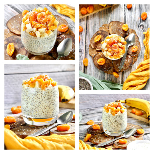 Dried Apricot Chia Pudding - Set 3 of 3