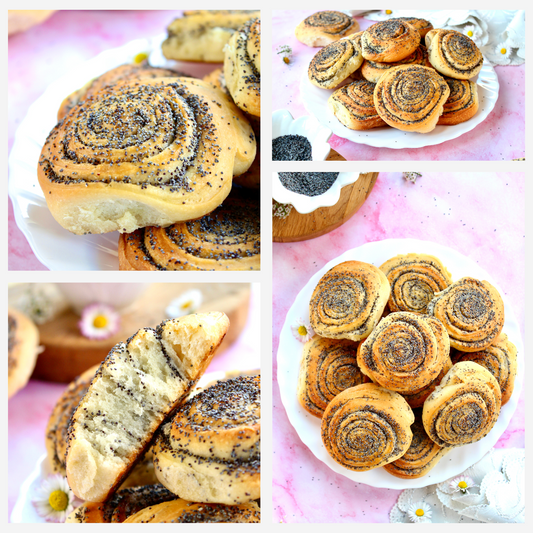 Poppy Seed Rolls with Mother Yeast - Set 2 of 3