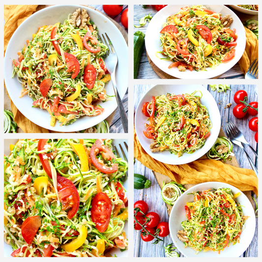 Raw Zucchini Spaghetti Salad - Set 1 of 3