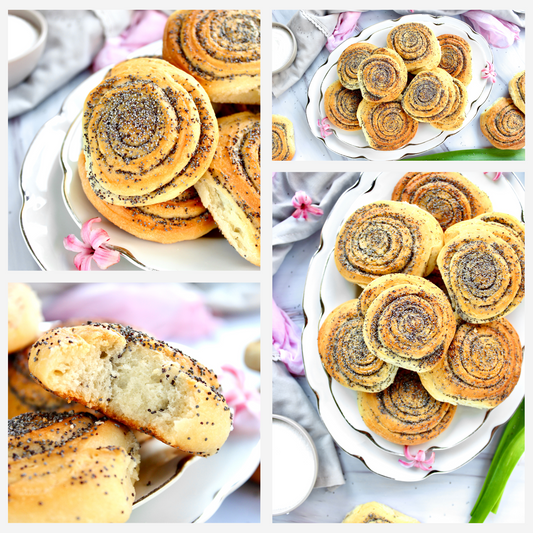 Poppy Seed Rolls with Mother Yeast - Set 3 of 3