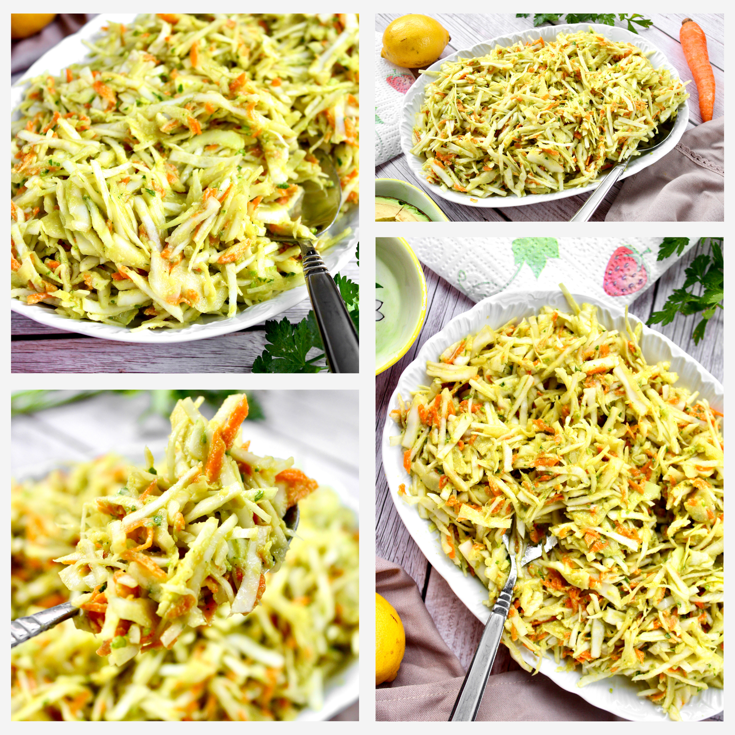 Creamy Avocado & Garlic Coleslaw - Set 1 of 4