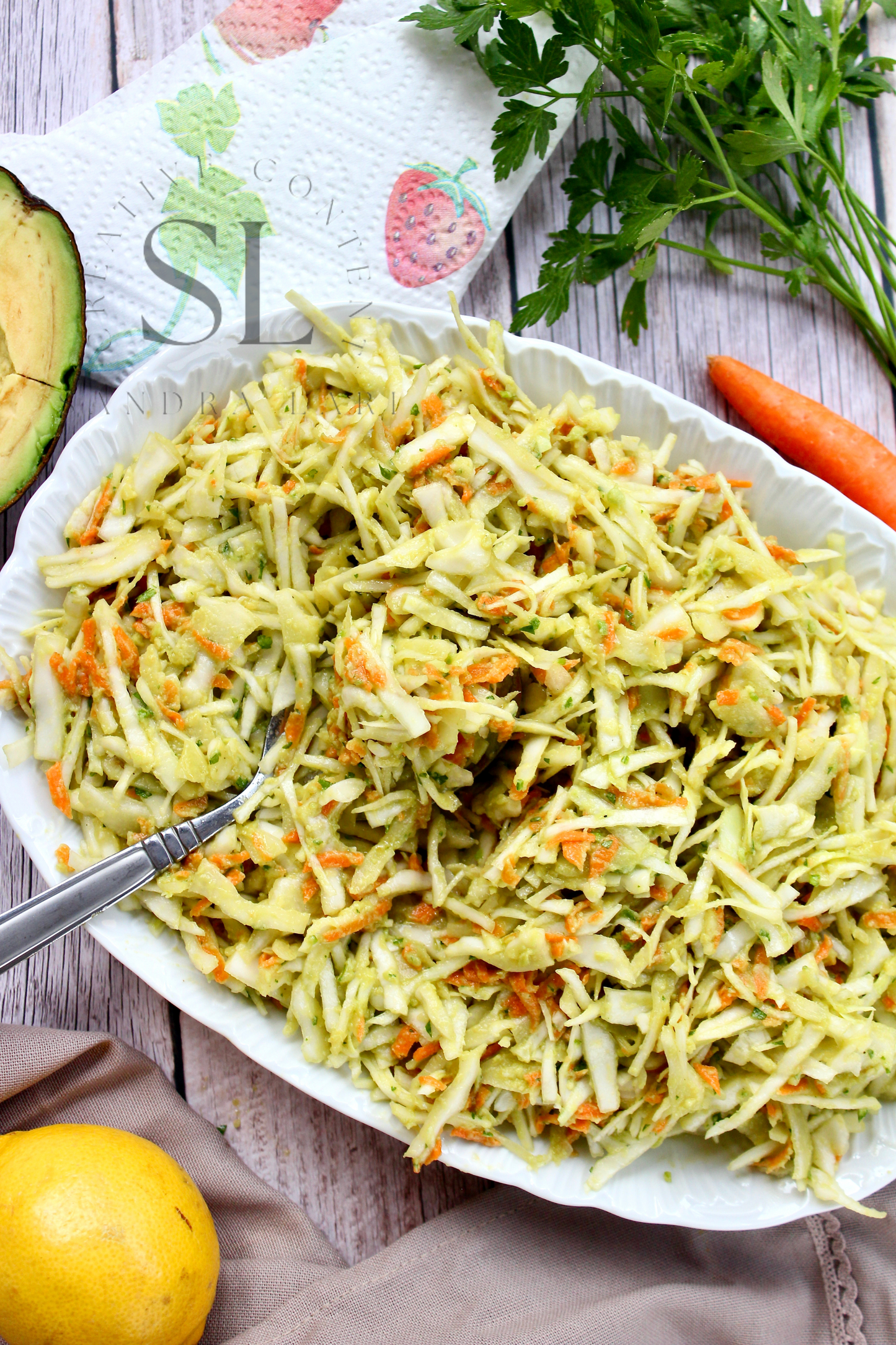 Spicy&Creamy Avocado Cabbage Salad - Exclusive