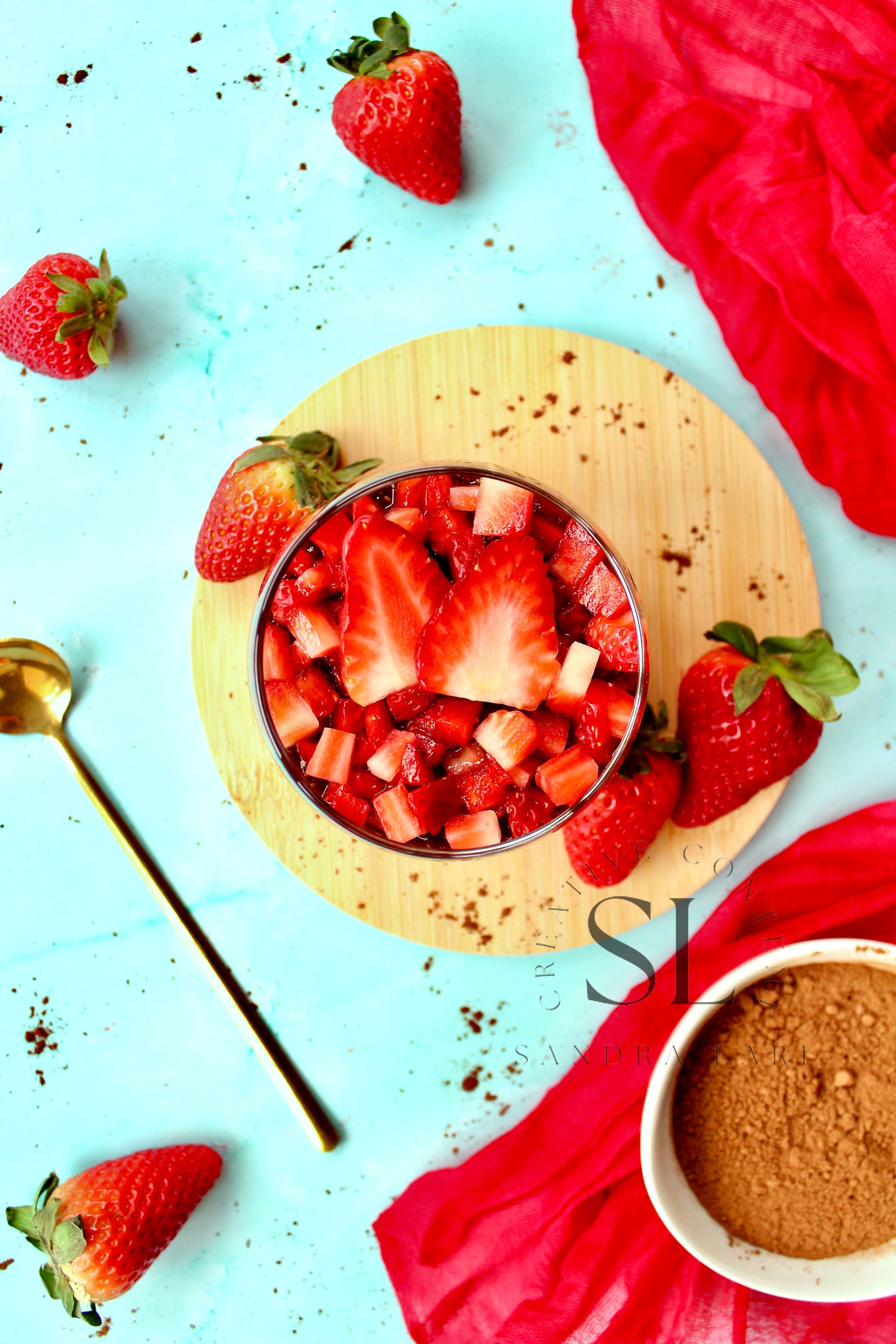 Raw Strawberry & Carob Chia Pudding - Set 1 of 3