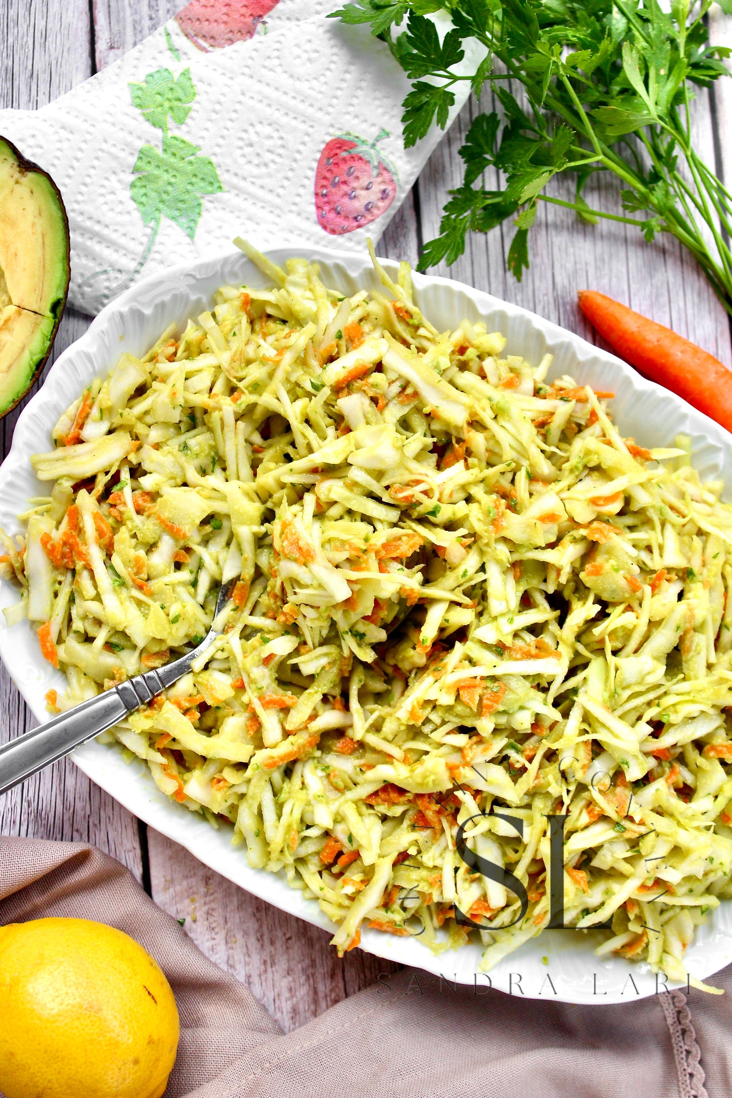 Creamy Avocado & Garlic Coleslaw - Set 1 of 4