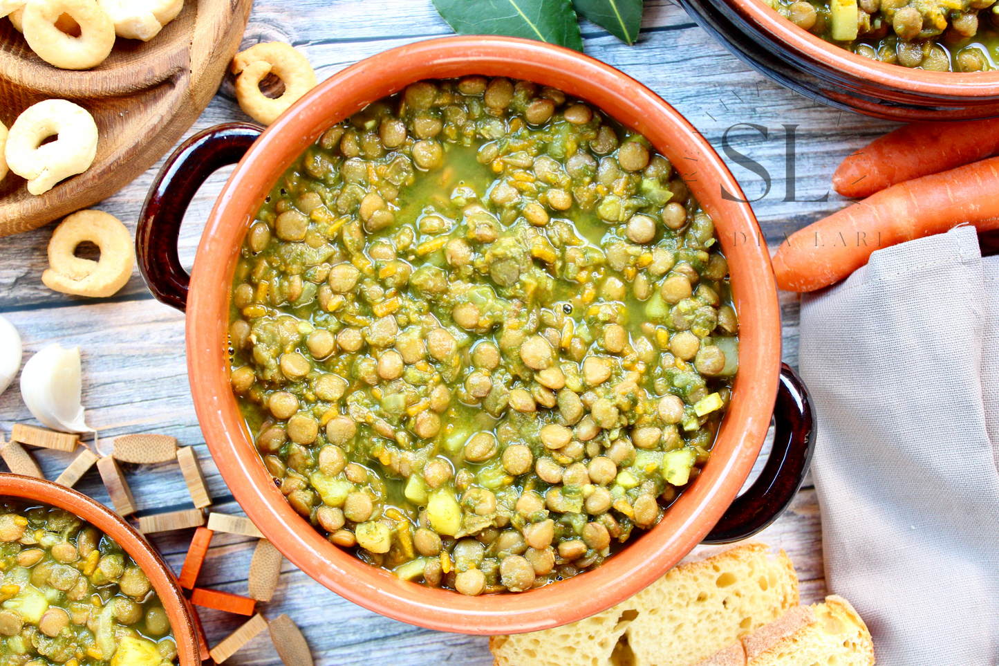 Spinach Lentil Soup - Set 3 of 3