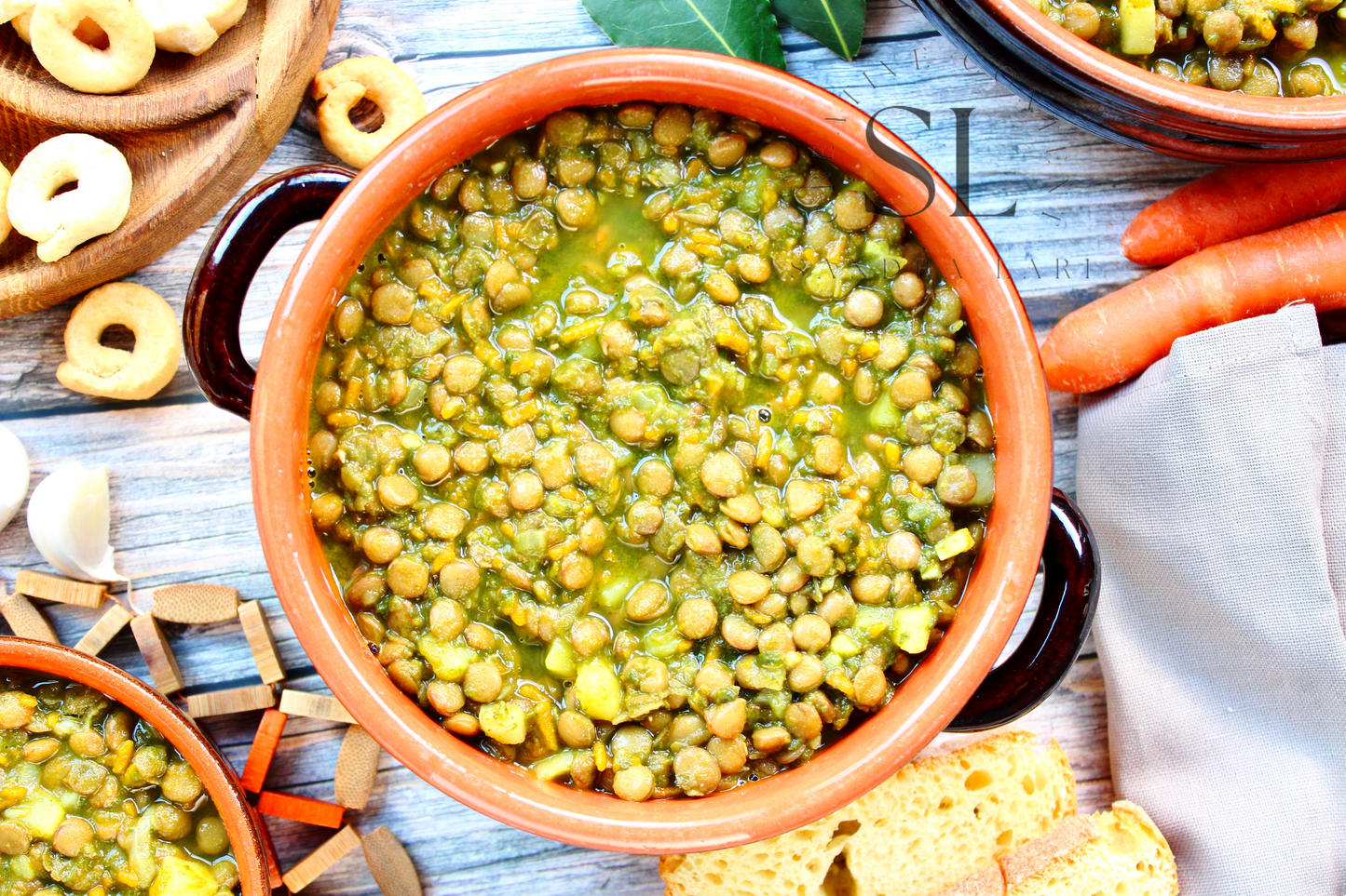Spinach Lentil Soup - Set 3 of 3