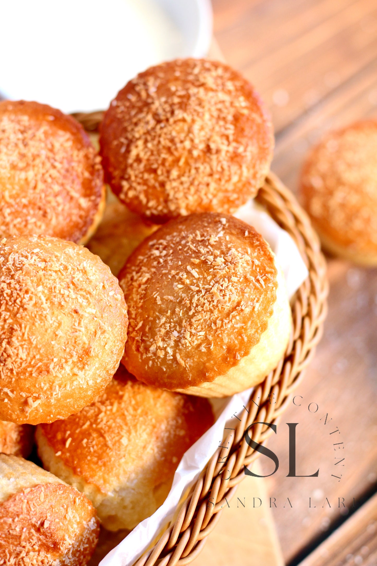 Eggless Coconut Muffins (No Yeast) - Set 1 of 4