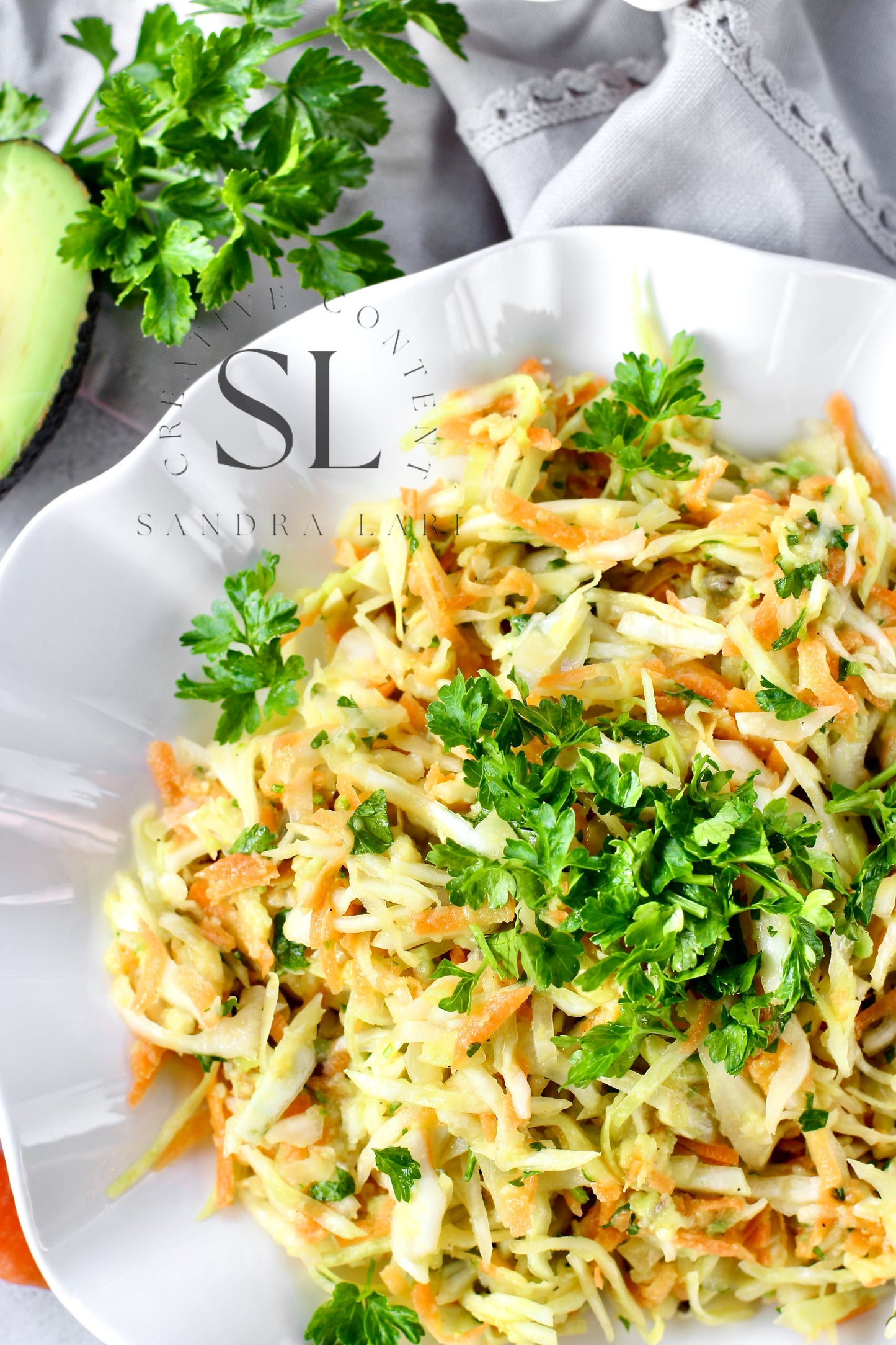 Creamy Avocado & Garlic Coleslaw - Set 3 of 4