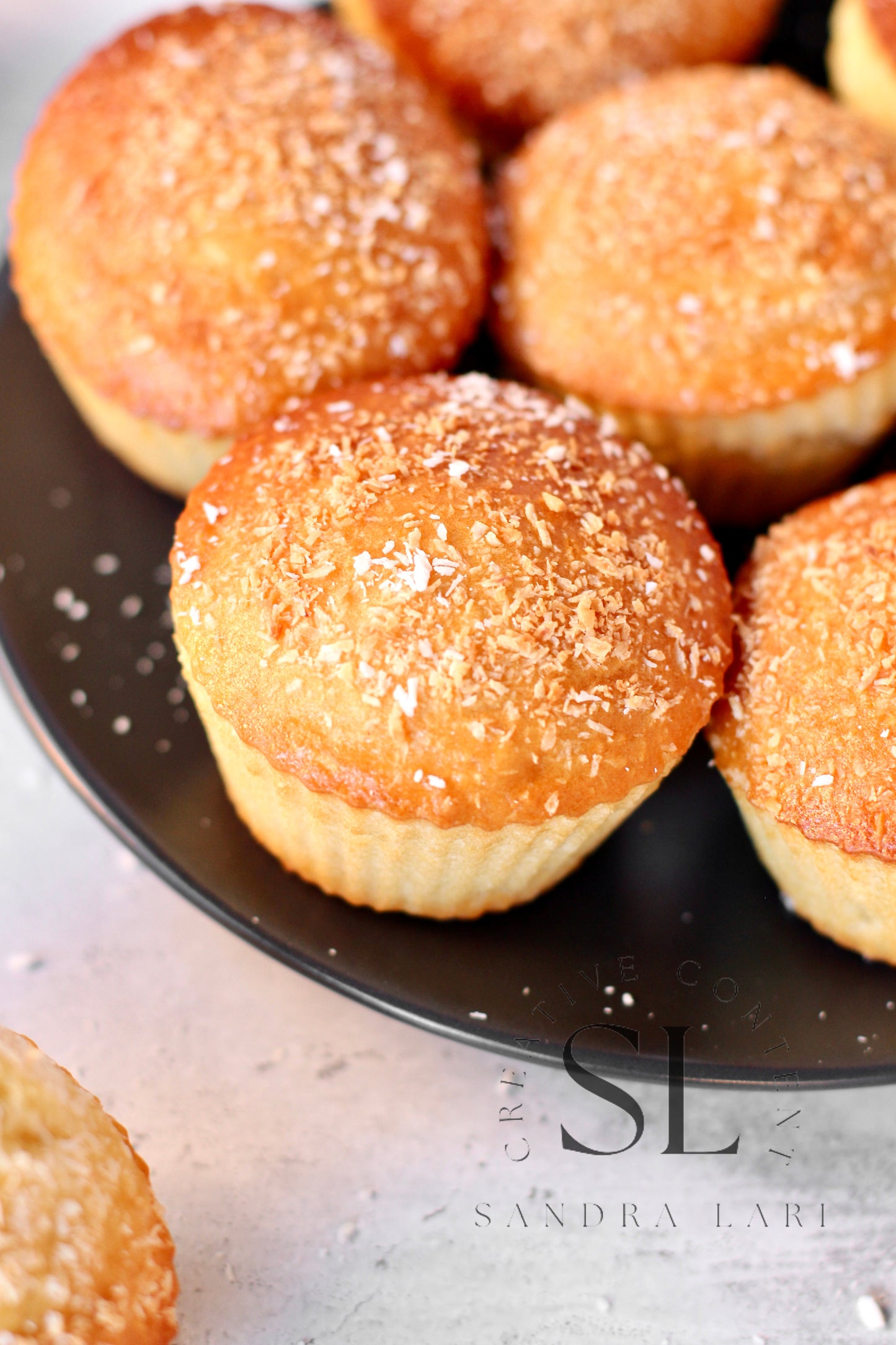 Eggless Coconut Muffins (No Yeast) - Set 2 of 4