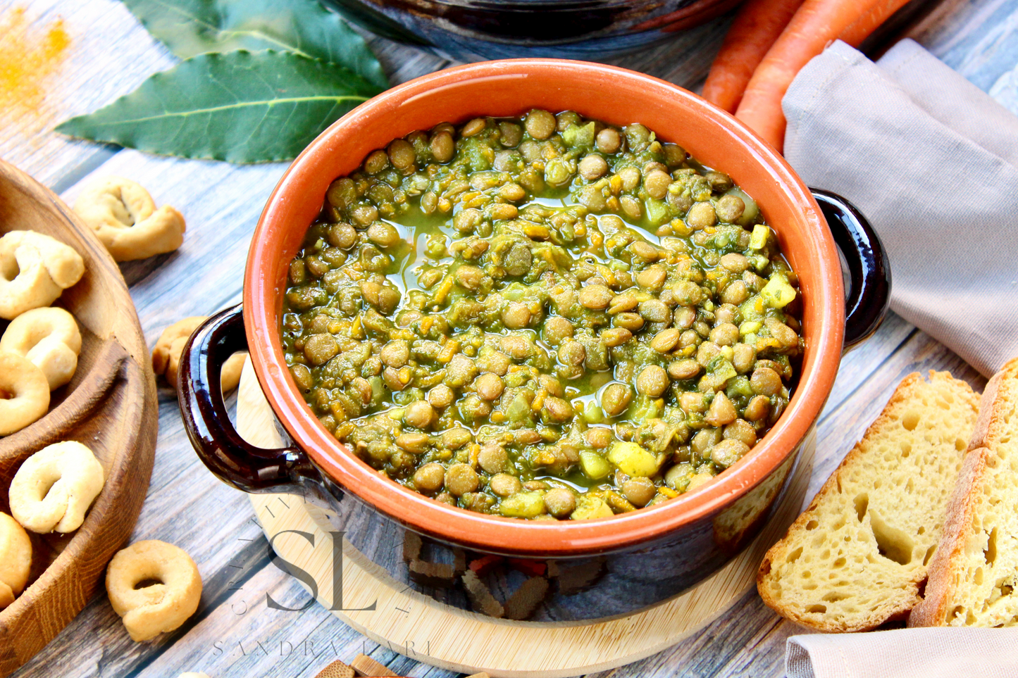 Spinach Lentil Soup - Set 3 of 3