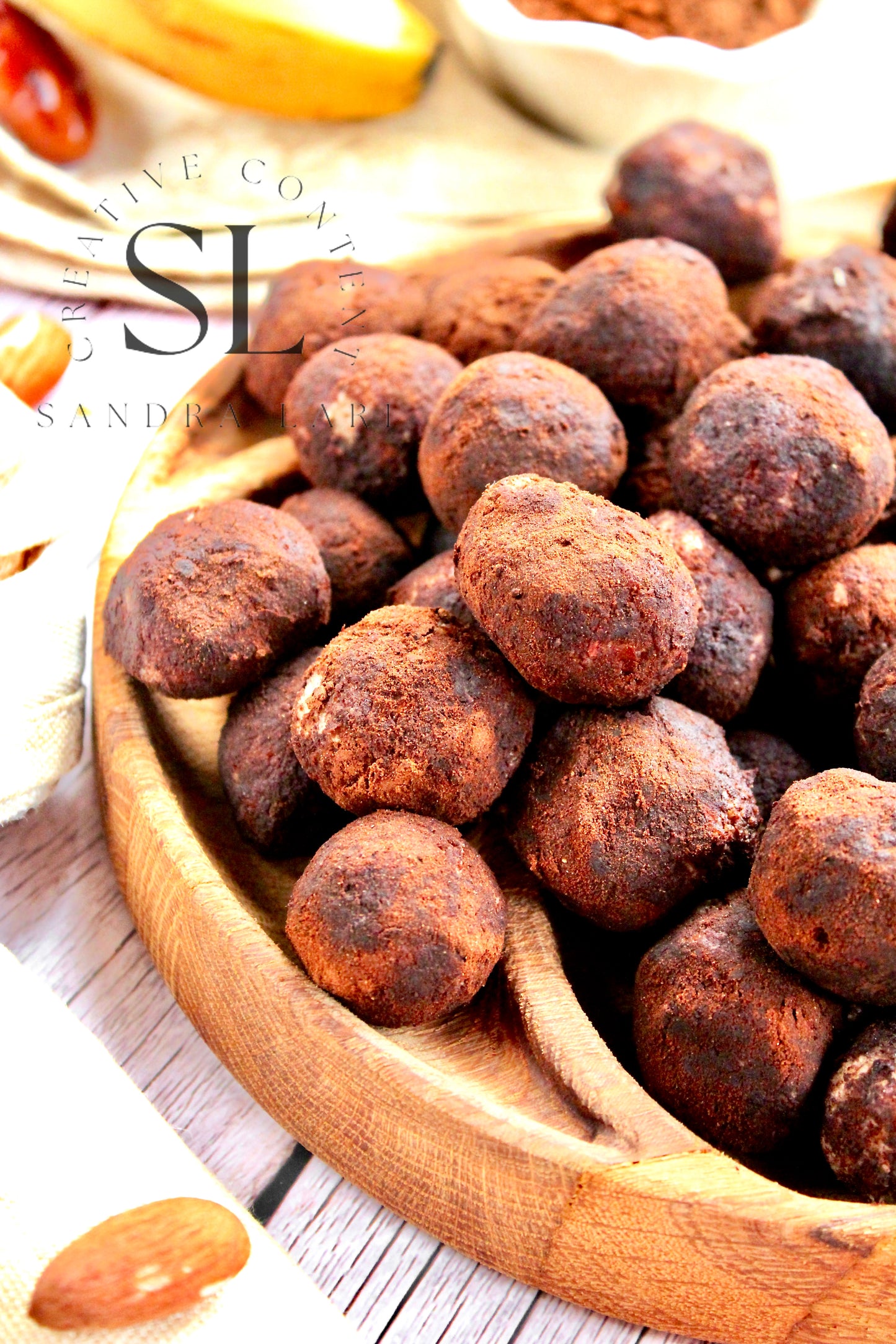Raw Vegan Truffles Snack - Set 1 of 4