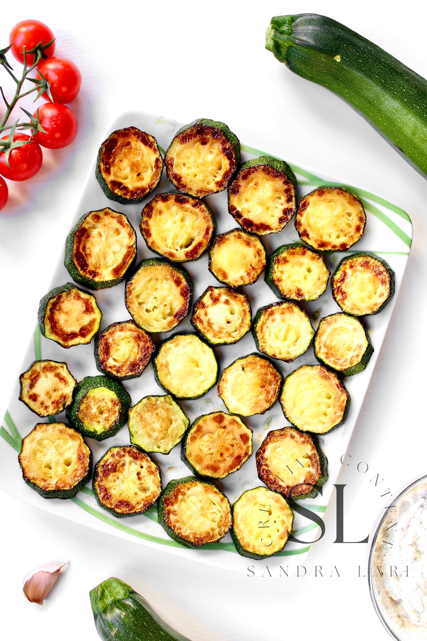 Zucchini Bites with Ricotta Cheese & Tomatoes - Set 2 of 3