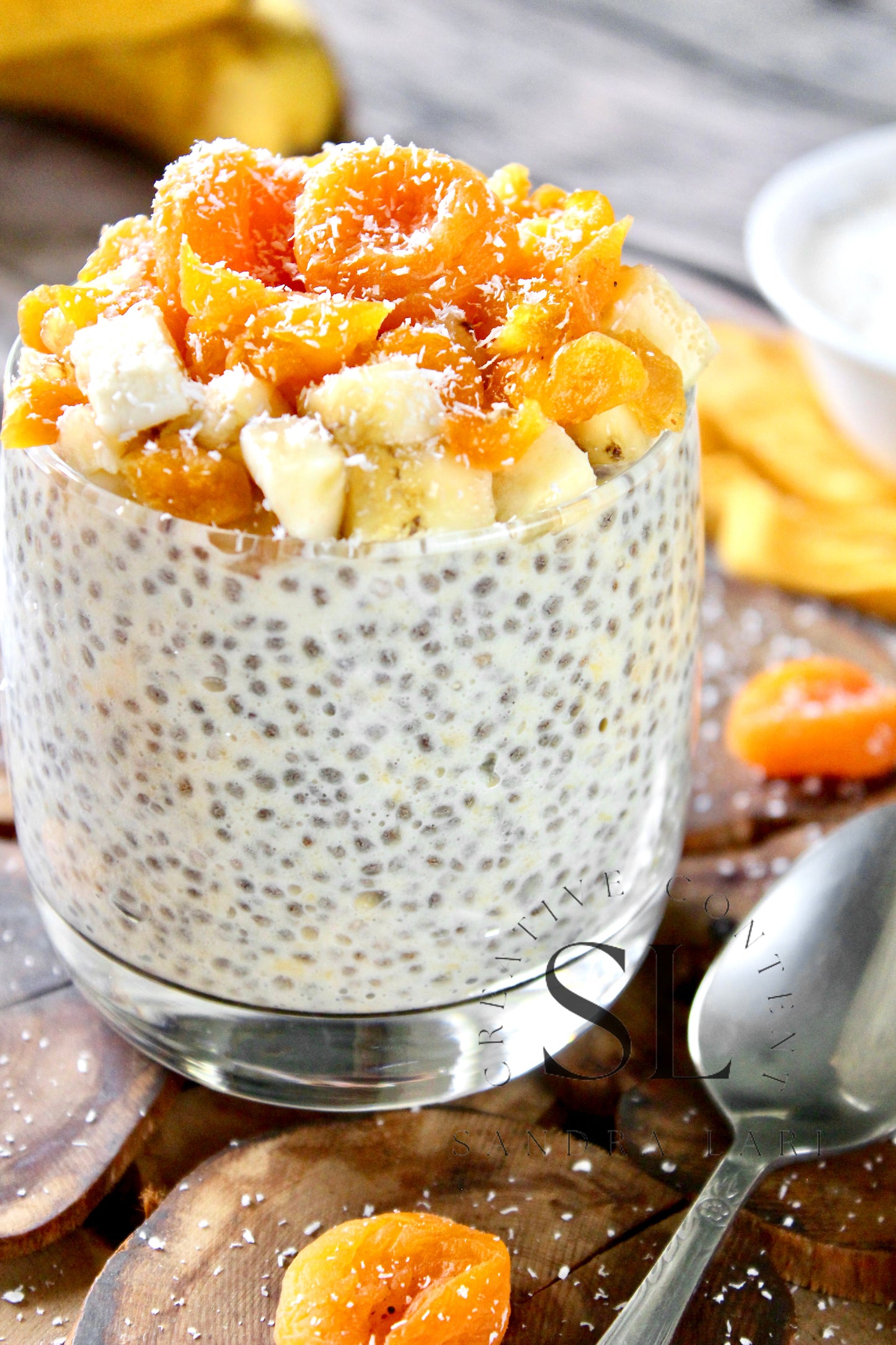 Dried Apricot Chia Pudding - Set 3 of 3