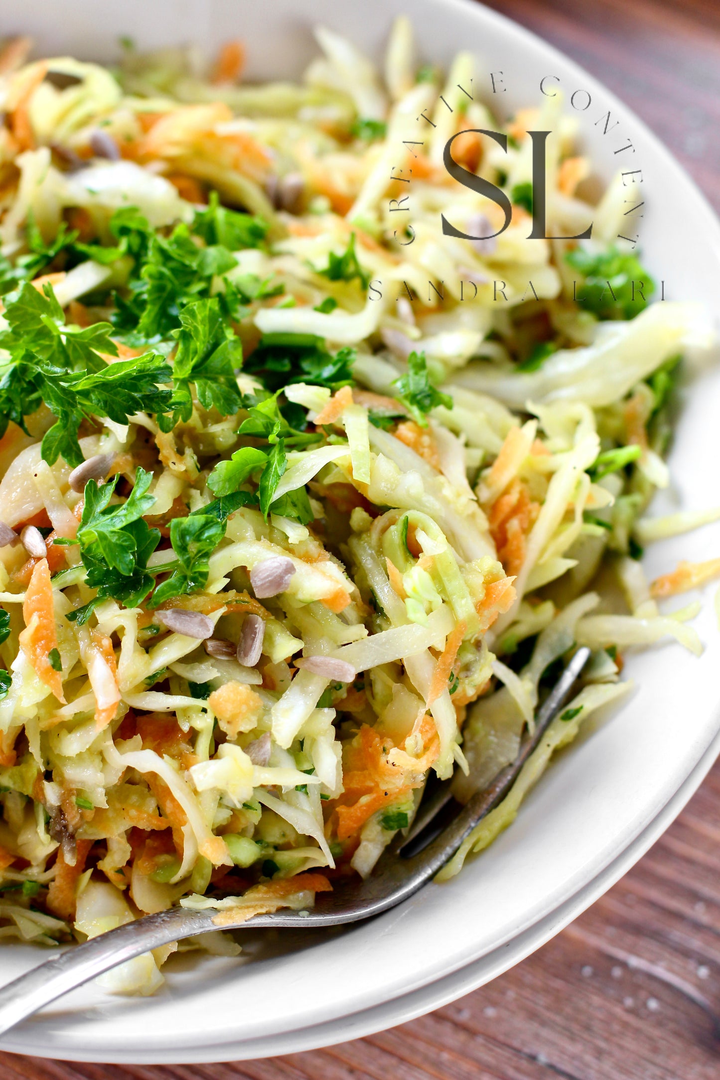 Creamy Avocado & Garlic Coleslaw - Set 4 of 4
