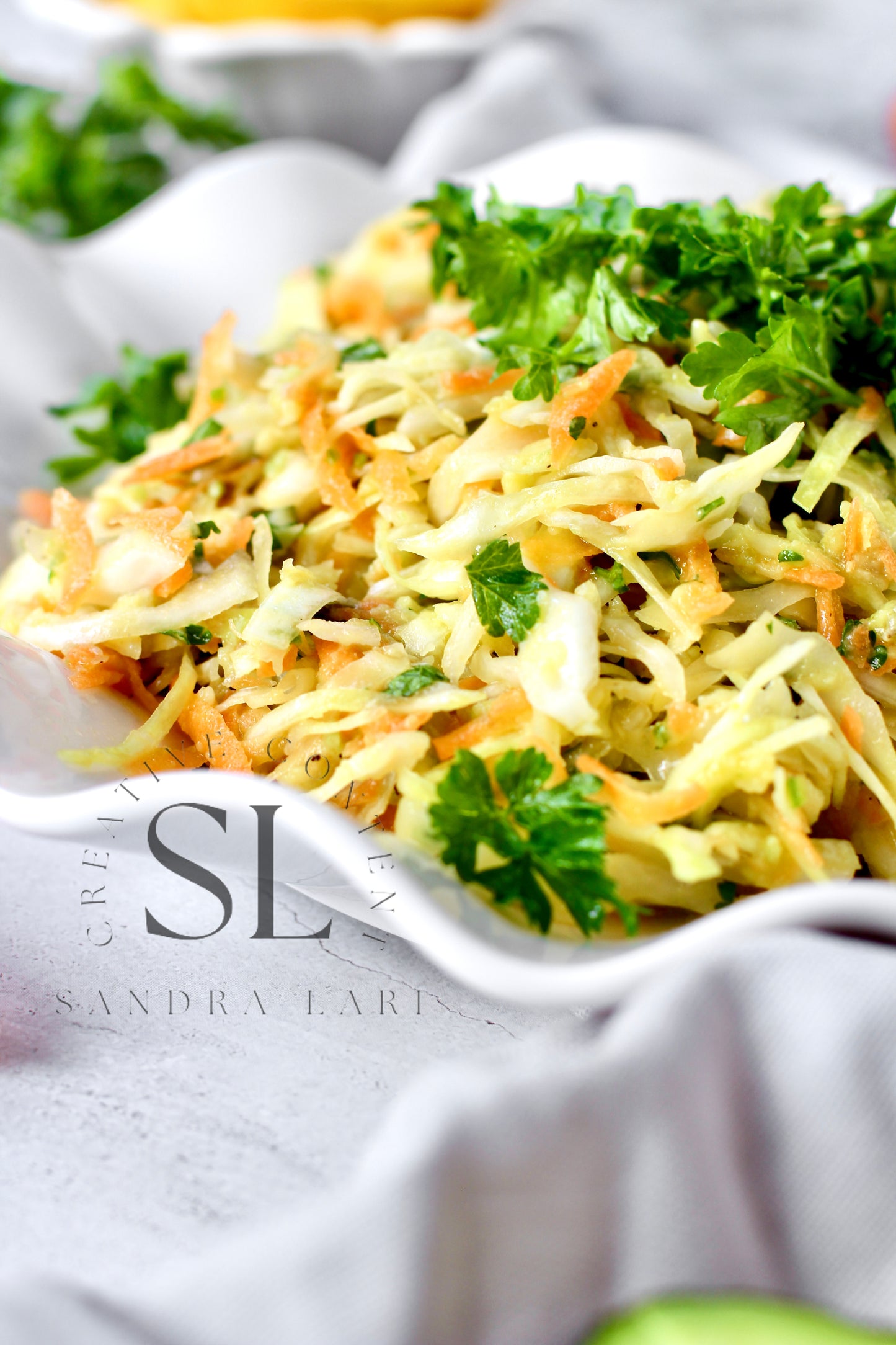 Creamy Avocado & Garlic Coleslaw - Set 3 of 4