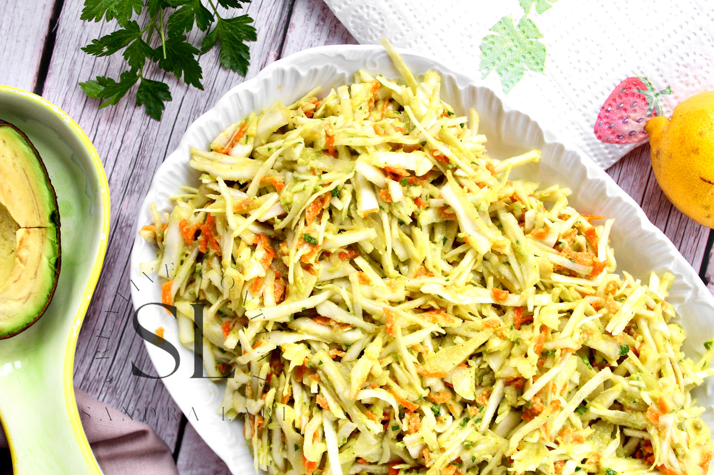 Creamy Avocado & Garlic Coleslaw - Set 1 of 4