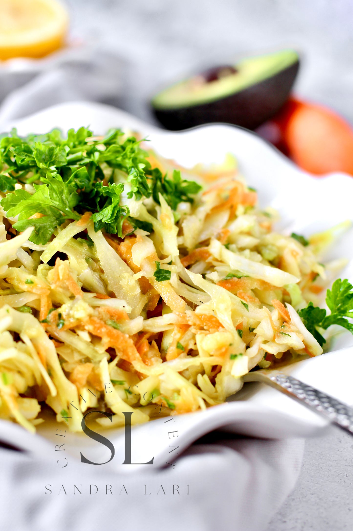 Creamy Avocado & Garlic Coleslaw - Set 3 of 4