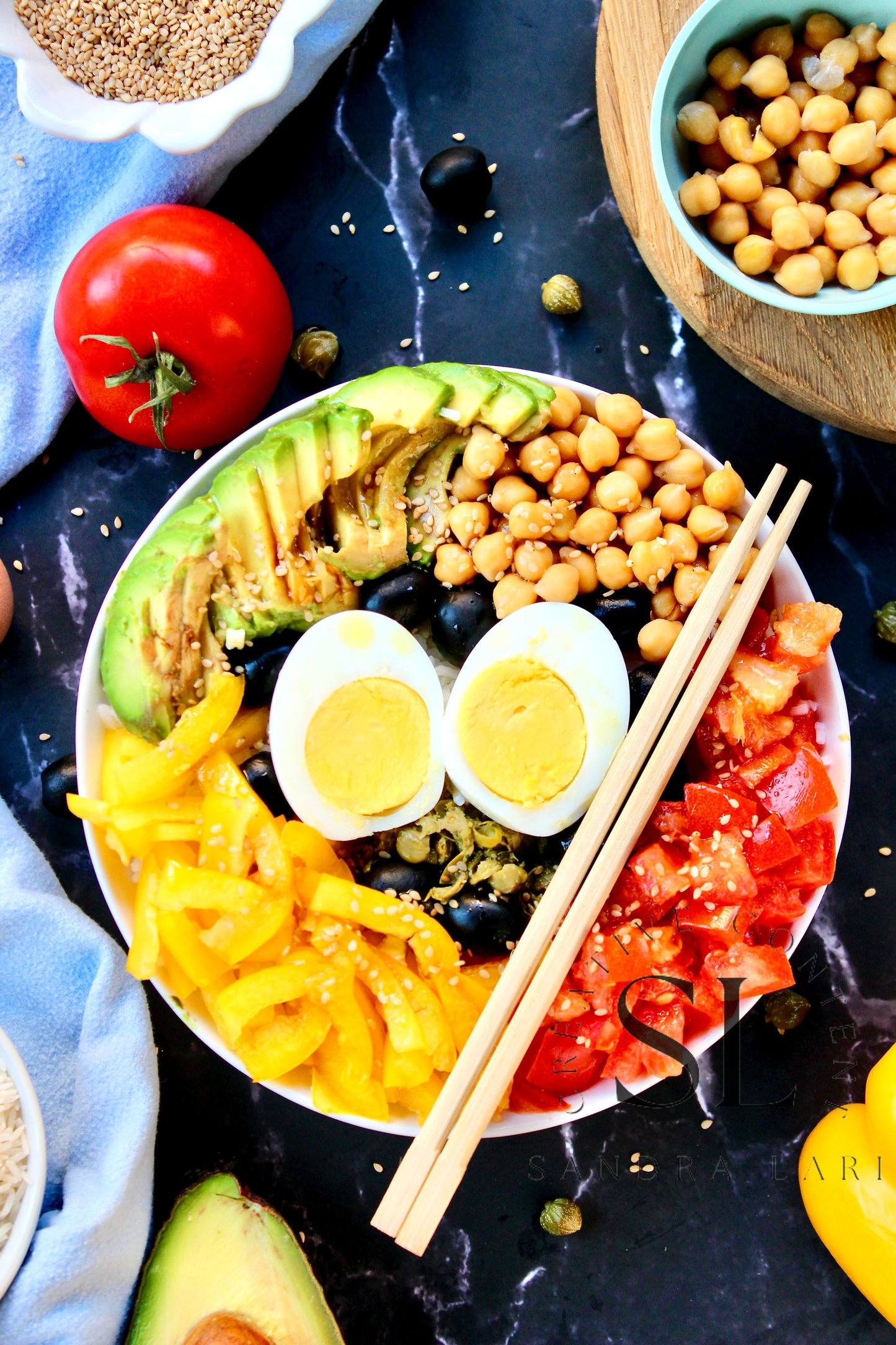 Vegetarian Mediterranean Poke Bowl - Exclusive